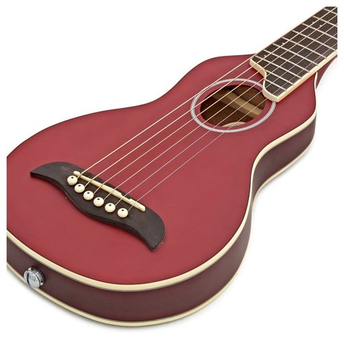 Washburn Washburn Rover Travel Guitar w/Gig Bag - Trans Red