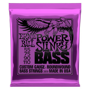 Ernie Ball Ernie Ball Power Slinky Nickel Wound Electric Bass Strings - 55-110 Gauge