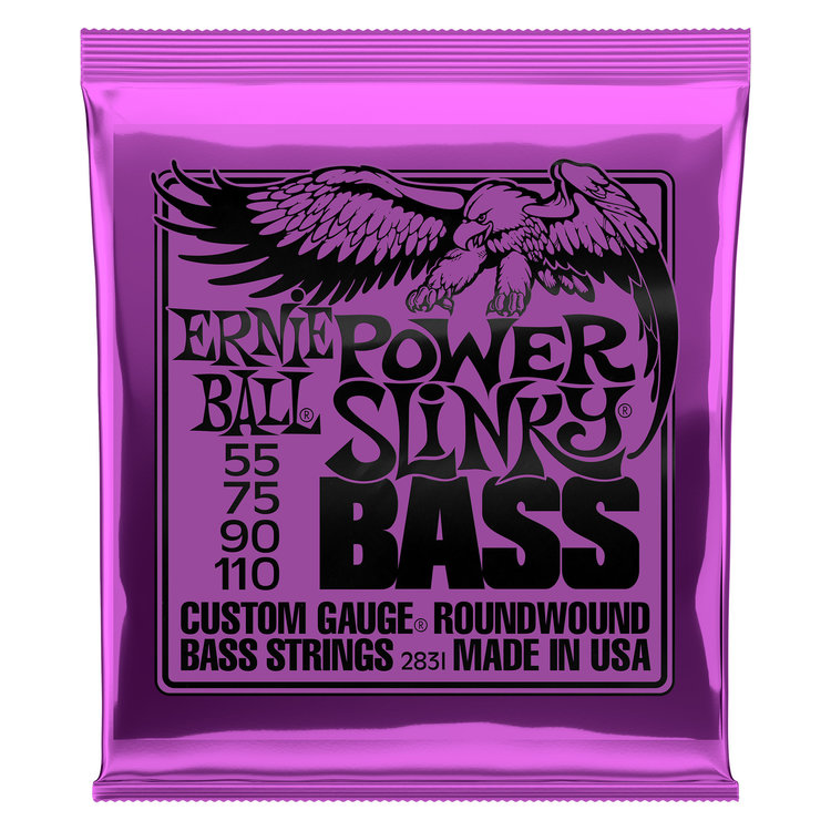 Ernie Ball Ernie Ball Power Slinky Nickel Wound Electric Bass Strings - 55-110 Gauge