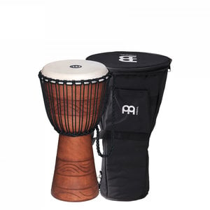 Meinl Percussion Meinl Percussion 10" Original African Style Rope Tuned Wood Djembes, + Bag, Water Rhythm Series