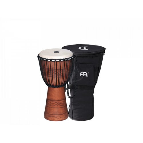 Meinl Percussion Meinl Percussion 10" Original African Style Rope Tuned Wood Djembes, + Bag, Water Rhythm Series