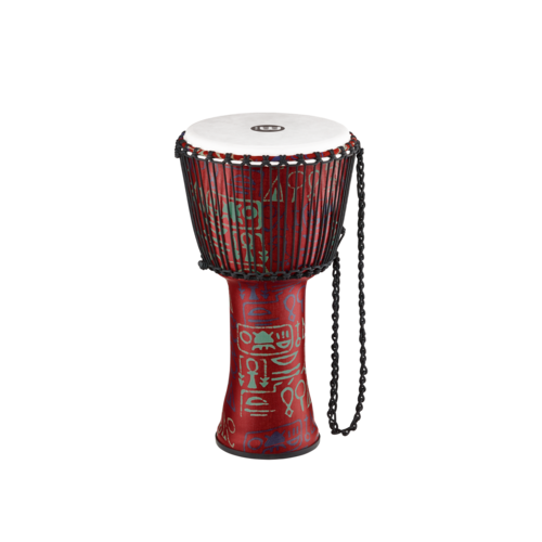 Meinl Percussion Meinl Percussion 12" Rope Tuned Travel Series Djembes, Synthetic Head (Patented), Pharaoh's Script