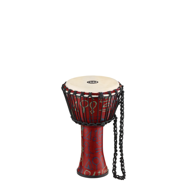 Meinl Percussion Meinl Percussion 8" Rope Tuned Travel Series Djembes, Goat Skin Head (Patented), Pharaoh's Script