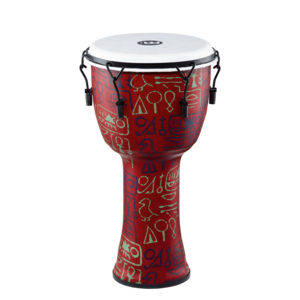 Meinl Percussion Meinl 12" Mechanical Tuned Travel Series Djembe, Pharaoh's Script, Synthetic Head