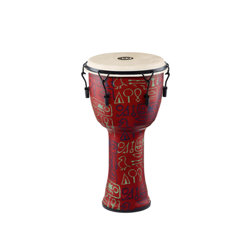 Meinl Percussion Meinl 12" Mechanical Tuned Travel Series Djembe, Pharaoh's Script, Goat Head