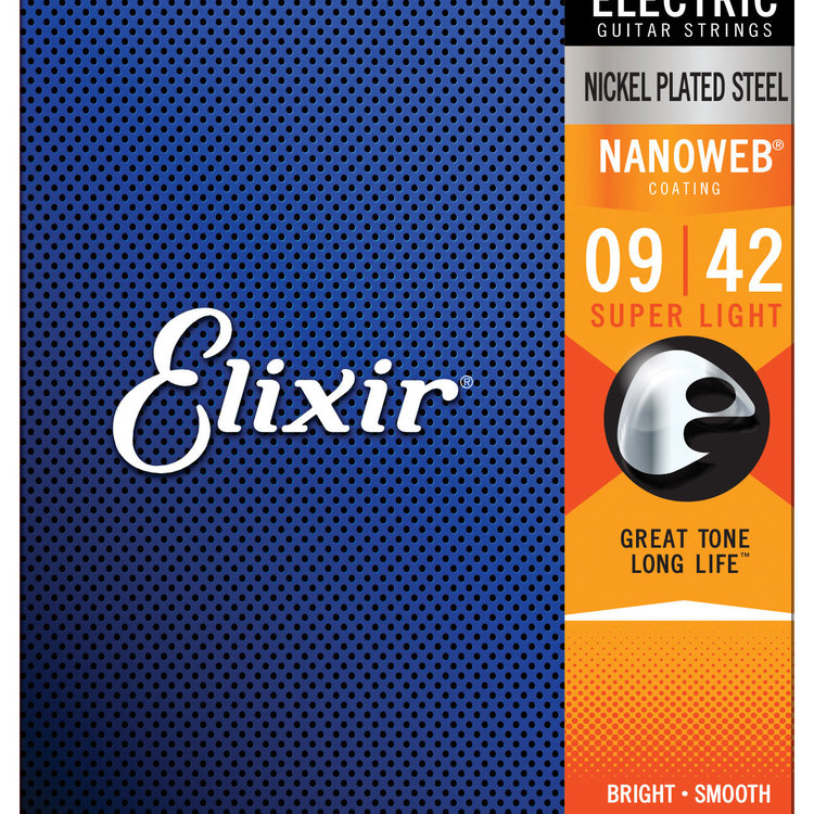 Elixir Elixir Nanoweb Electric Guitar Strings - Super Light 9-42