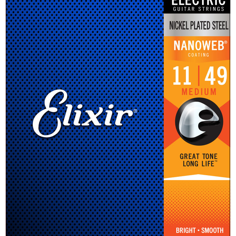 Elixir Elixir Nanoweb Electric Guitar Strings - Medium 11-49