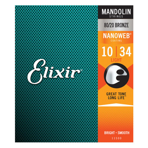 Elixir Elixir Nanoweb Mandolin Strings - Light 10-34 Elixir Elixir Nanoweb Mandolin Strings - Light 10-34