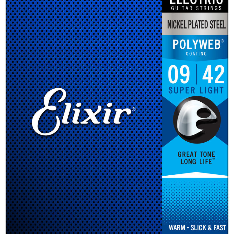 Elixir Elixir Polyweb Electric Guitar Strings - Super Light 9-42