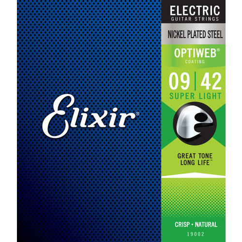 Elixir Elixir OptiWeb Electric Guitar Strings - Super Light 9-42