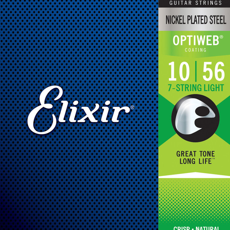 Elixir Elixir OptiWeb Electric Guitar Strings - 7-String Light 10-56