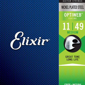 Elixir Elixir OptiWeb Electric Guitar Strings - Medium 11-49