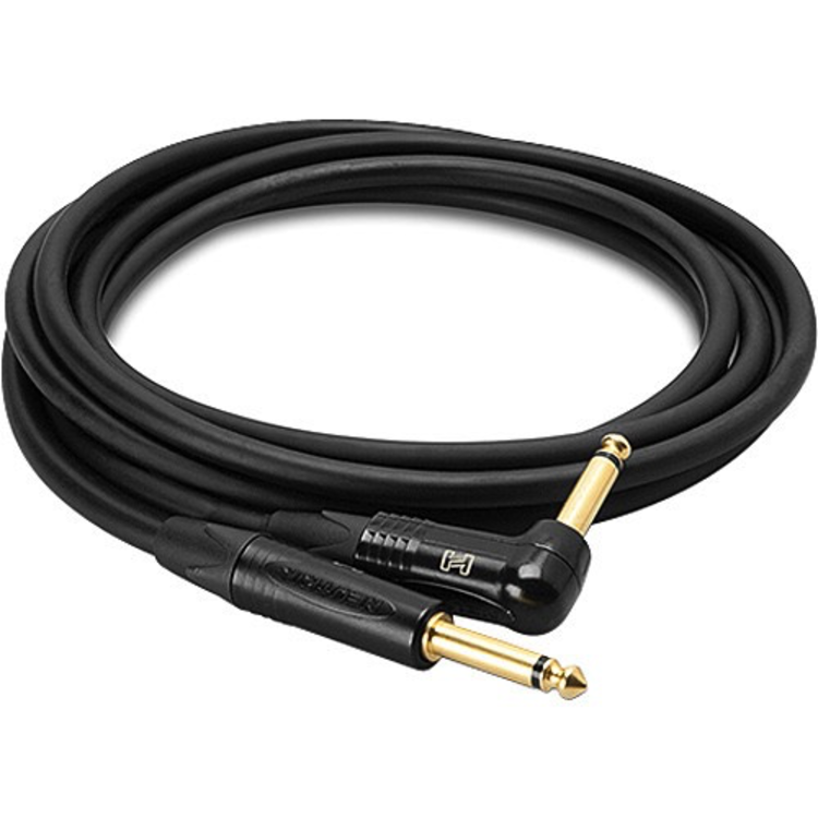 Hosa Edge Hosa Edge - Edge Guitar Cable, Neutrik Straight to Right-angle, 20 ft