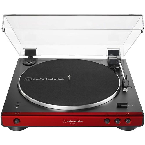 Audio-Technica Audio-Technica AT-LP60XBT Fully Automatic Wireless Belt-Drive Turntable - Red/Black Audio-Technica Audio-Technica AT-LP60XBT Fully Automatic Wireless Belt-Drive Turntable - Red/Black