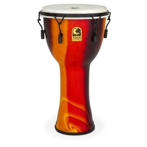 Toca Toca Freestyle 10" Mechanically Tuned Extended Rim Djembe - Fiesta