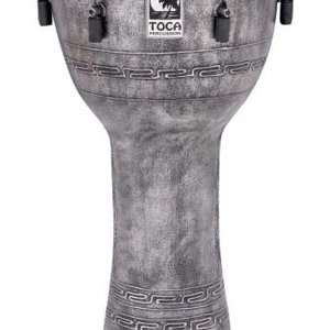 Toca Toca Freestyle 12" Mechanically Tuned Extended Rim Djembe - Antique Silver