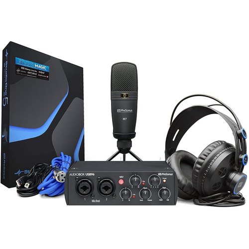 PreSonus PreSonus AudioBox 96 Studio - 25th Anniversary Edition 25th Anniversary Edition AudioBox USB 96, HD7 Headphones, M7 Mic, Studio One Artist