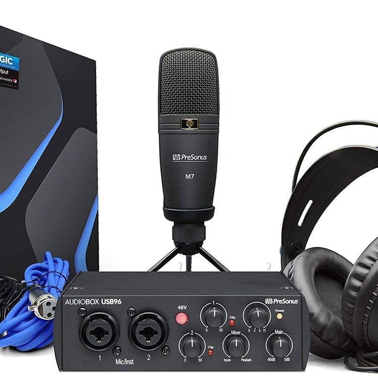 PreSonus PreSonus AudioBox 96 Studio - 25th Anniversary Edition 25th Anniversary Edition AudioBox USB 96, HD7 Headphones, M7 Mic, Studio One Artist