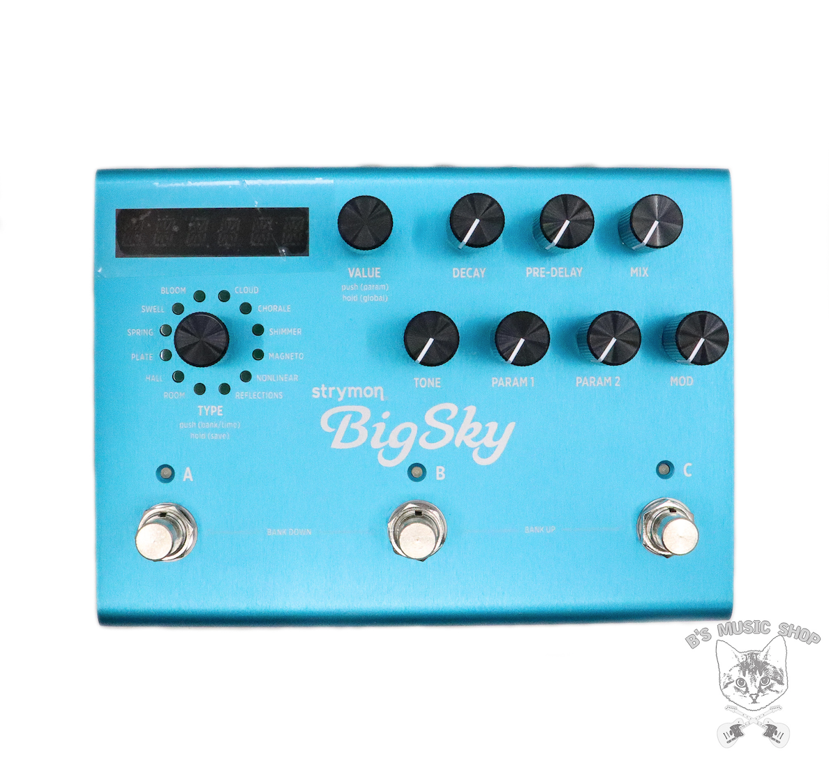 Strymon BigSky Reverberator - Multi-reverb effect pedal - B