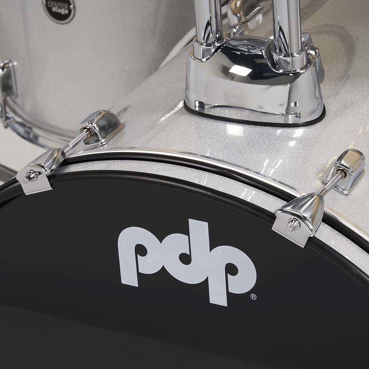 PDP PDP Center Stage 5 Piece Drum Set (22" Kick) w/Cymbals - Diamond White