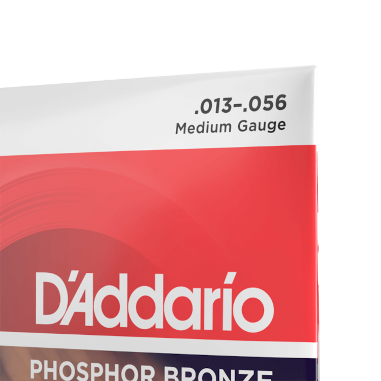 D'Addario D'Addario EJ17 Phosphor Bronze Acoustic Guitar Strings, Medium, 13-56