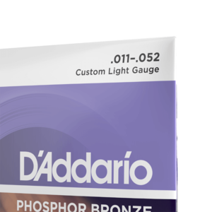 D'Addario D'Addario EJ26 Phosphor Bronze Acoustic Guitar Strings, Custom Light, 11-52