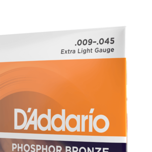 D'Addario 09-45 Extra Light 12-String, Phosphor Bronze Acoustic Guitar Strings
