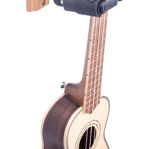 Hercules Hercules PLUS Series Universal AutoGrip Wall Mount Guitar Hanger w/Wood Base, Short Arm