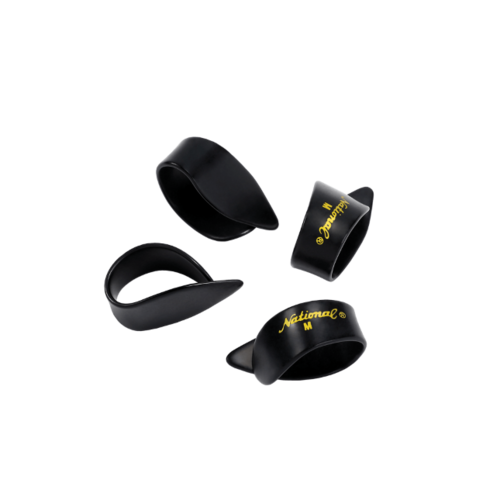 National Celluloid Thumb Picks, Medium Black - 4 pack National Celluloid Thumb Picks, Medium Black - 4 pack