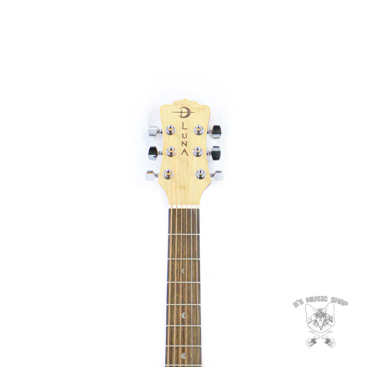 Luna Guitars Luna Woodland Bamboo Parlor A/E Acoustic Guitar