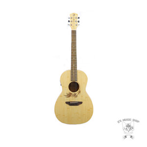 Luna Guitars Luna Woodland Bamboo Parlor A/E Acoustic Guitar
