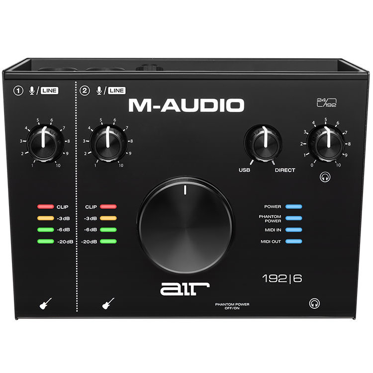 M-Audio M-Audio AIR192|6 2-In/2-Out USB Audio MIDI IO w/2 Mic Inputs