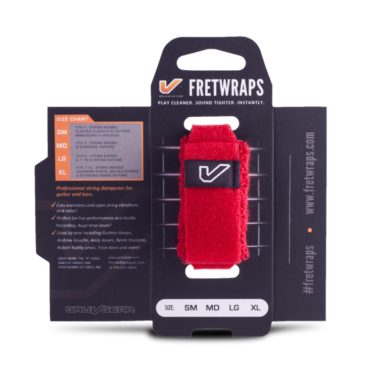 Gruv Gear Gruv Gear - FretWraps HD "Fire" 1-Pack (Red, Medium)