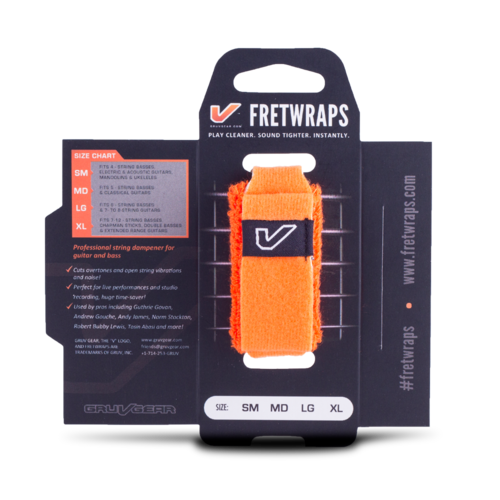 Gruv Gear Gruv Gear - FretWraps HD "Flare" 1-Pack (Orange, Large)