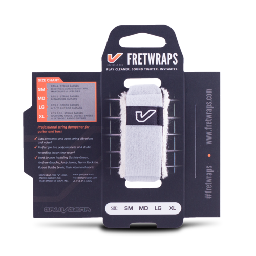 Gruv Gear Gruv Gear - FretWraps HD "Stone" 1-Pack (White, Large)