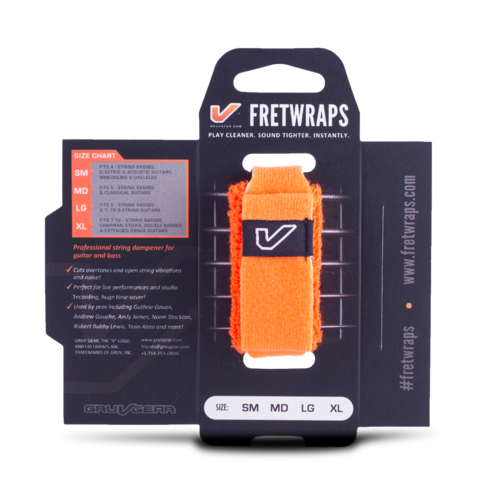 Gruv Gear Gruv Gear - FretWraps HD "Flare" 1-Pack (Orange, Small)