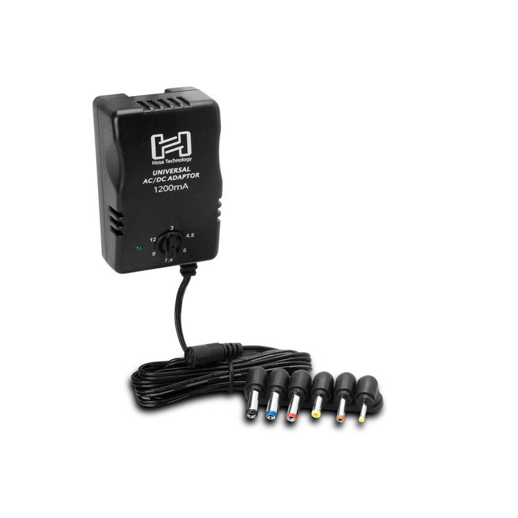 Hosa Hosa Universal Power Adapter, Selectable up to 12 VDC 1200 mA