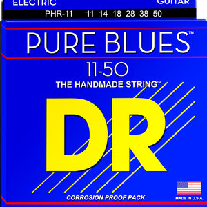 DR DR Pure Blues Pure Nickel Electric Guitar Strings: Heavy 11-50