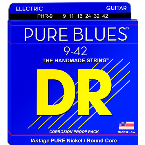 DR DR Pure Blues Pure Nickel Electric Guitar Strings: Light 9-42 DR DR Pure Blues Pure Nickel Electric Guitar Strings: Light 9-42