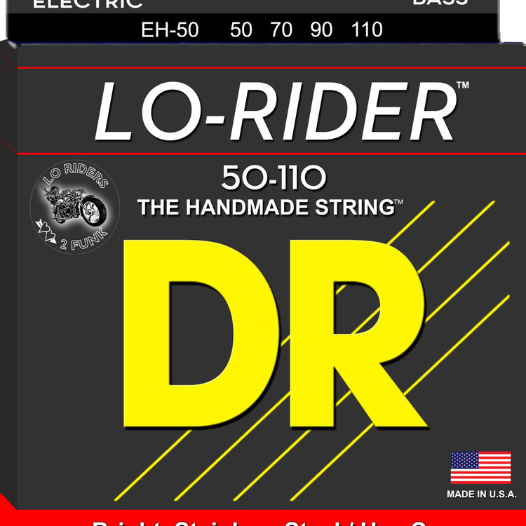 DR DR Lo-Rider Stainless Steel Bass Strings: Heavy 50-110