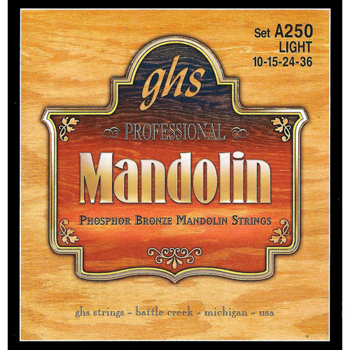 GHS GHS Mandolin Strings Light Gauge .010-.036 GHS GHS Mandolin Strings Light Gauge .010-.036
