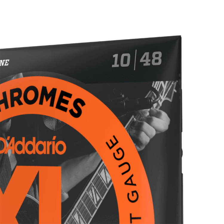 D'Addario D'Addario ECG23 Chromes Flat Wound Electric Guitar Strings, Extra Light, 10-48