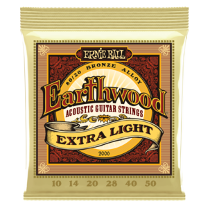 Ernie Ball Ernie Ball Earthwood Extra Light 80/20 Bronze Acoustic Guitar Strings - 10-50 Gauge