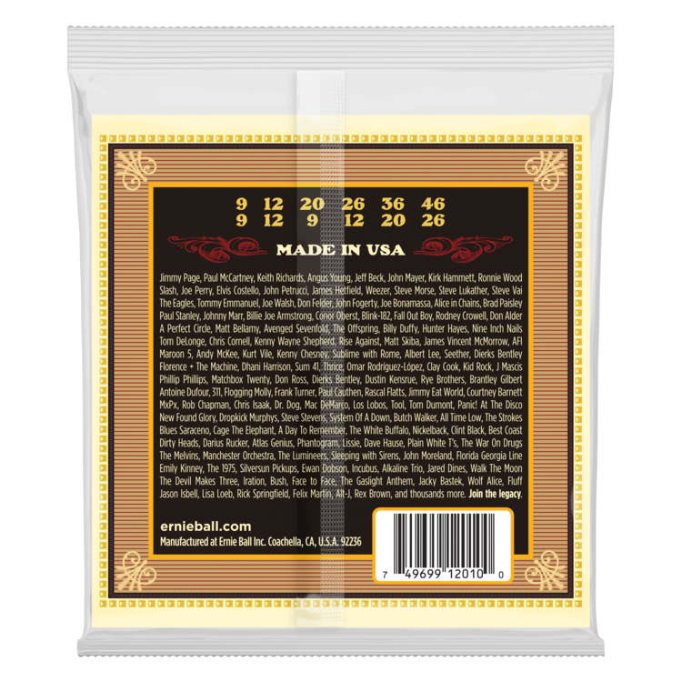 Ernie Ball Ernie Ball Earthwood Light 12-String 80/20 Bronze Acoustic Guitar Strings - 9-46 Gauge