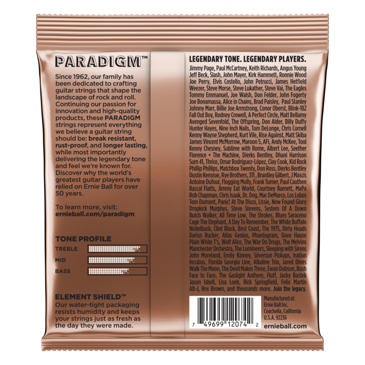 Ernie Ball Ernie Ball Paradigm Medium Phosphor Bronze Acoustic Guitar Strings - 13-56 Gauge