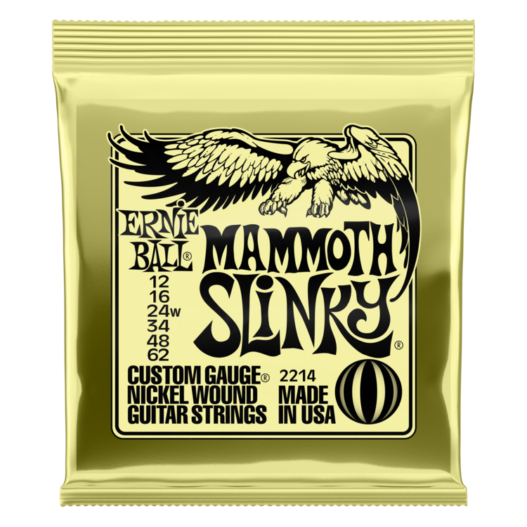 Ernie Ball Ernie Ball Mammoth Slinky Nickel Wound Electric Guitar Strings - 12-62 (wound G) Gauge