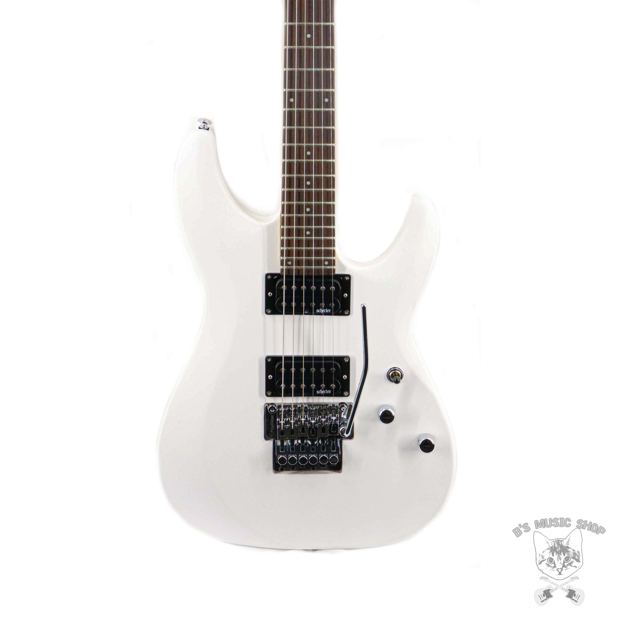 Schecter C-6 FR Deluxe - Satin White - B's Music Shop Schecter C-6 FR Deluxe - Satin White - B's Music Shop