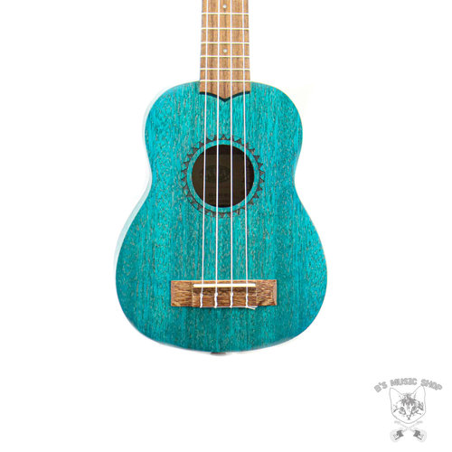 Kala Kala Watercolor Meranti Blue Stained Soprano Ukulele