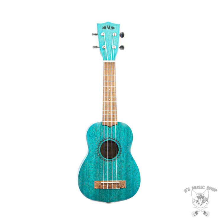 Kala Kala Watercolor Meranti Blue Stained Soprano Ukulele