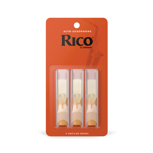 Rico Rico Alto Saxophone Reeds, 3-Pack